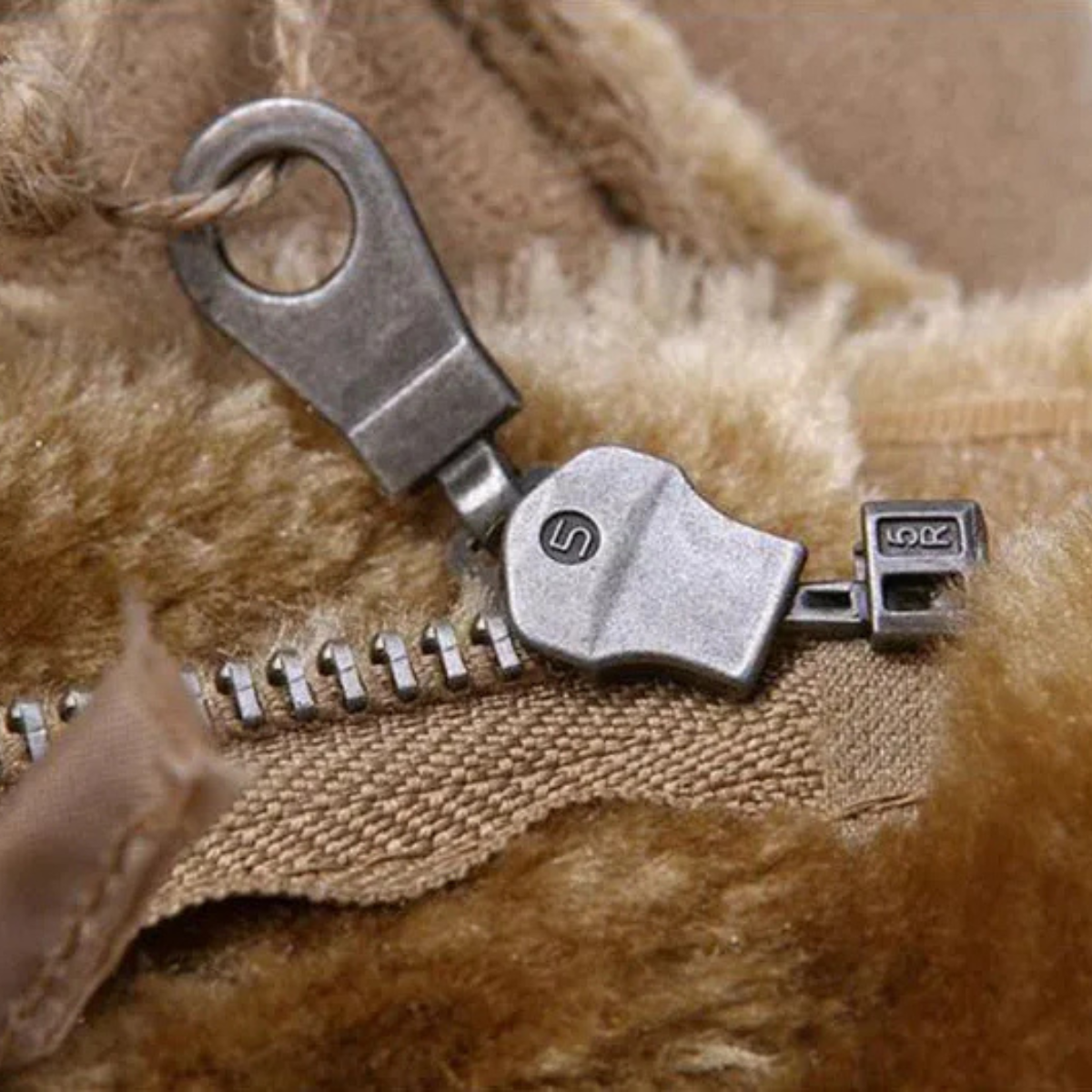 The Kingsley Men’s Shearling Suede Leather Coat – Winter Warm Jacket