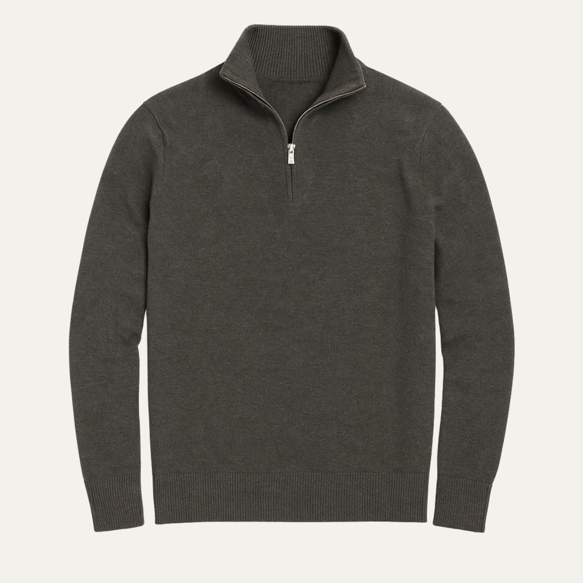 The Kidlington Men's Quarter Zip Lightweight Knit Sweater