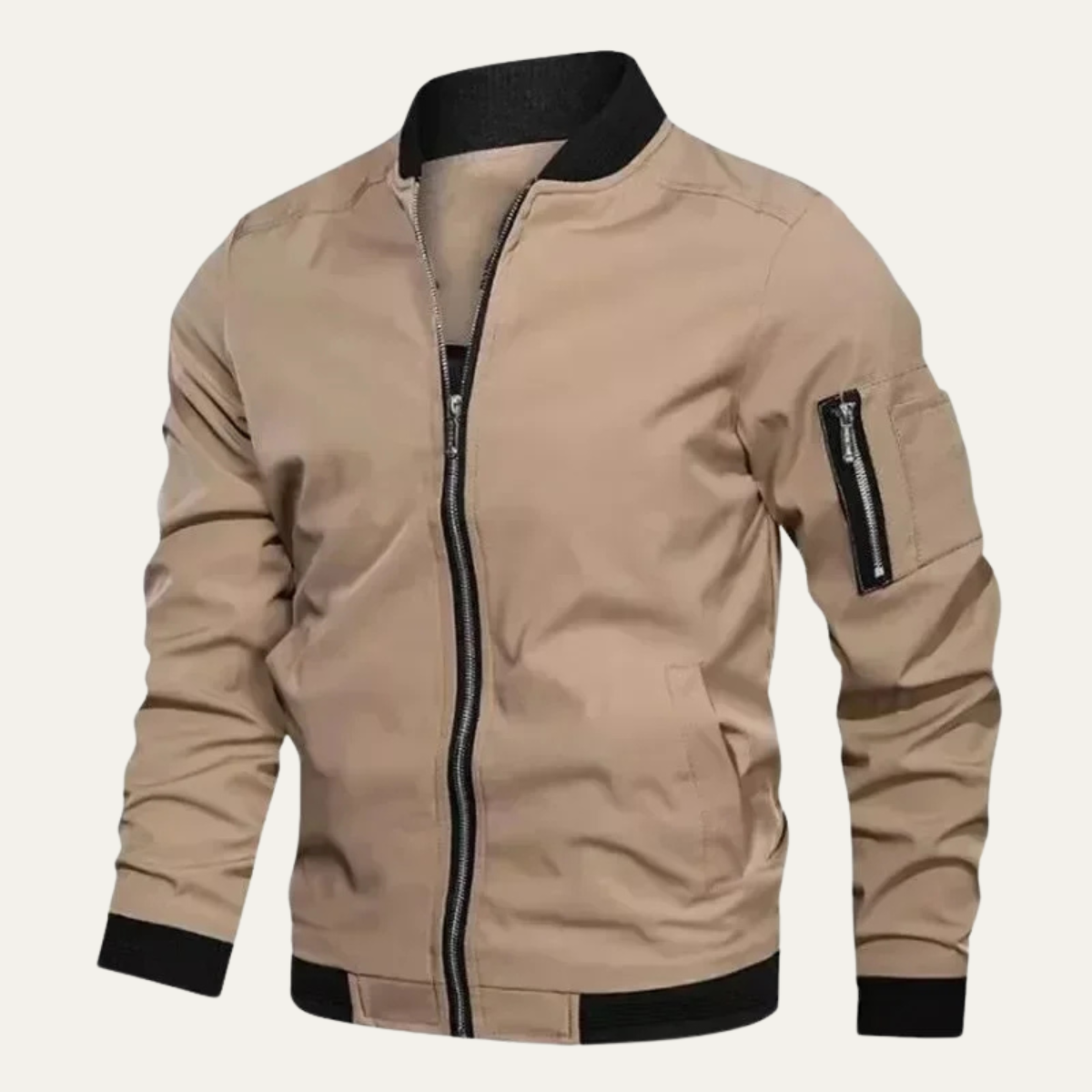 The Tuscany Men’s Casual Zip Up Lightweight Bomber Jacket