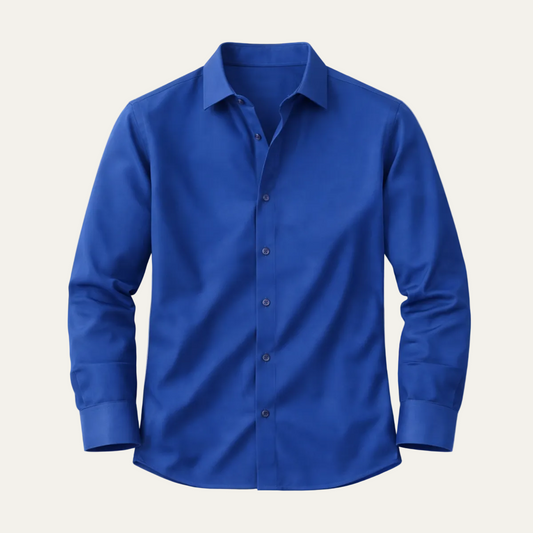 The Menaggio Men’s Solid Color Stretch Casual Shirt
