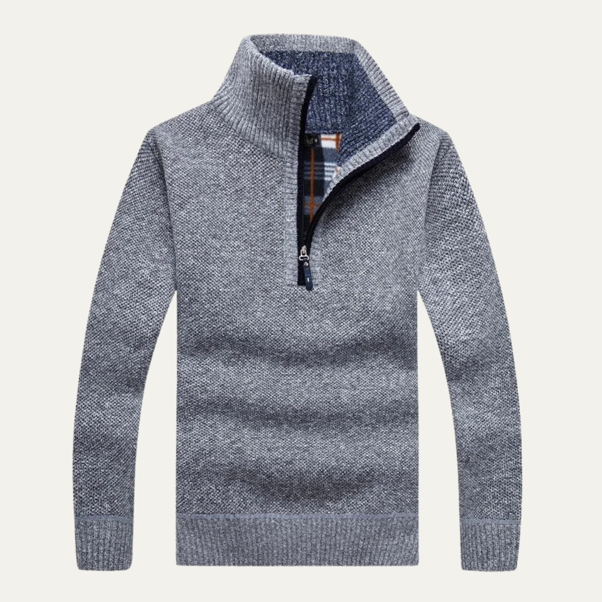 The Bolzano Men’s Fleece Thicker Half Zip Turtleneck Sweater