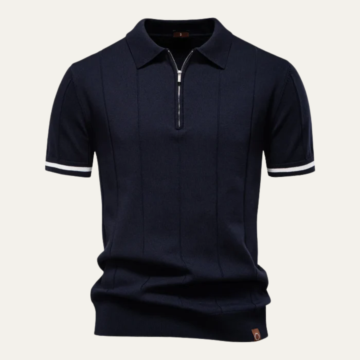 The Hawthorne Men’s Cotton Trendy Zip Polo Shirt