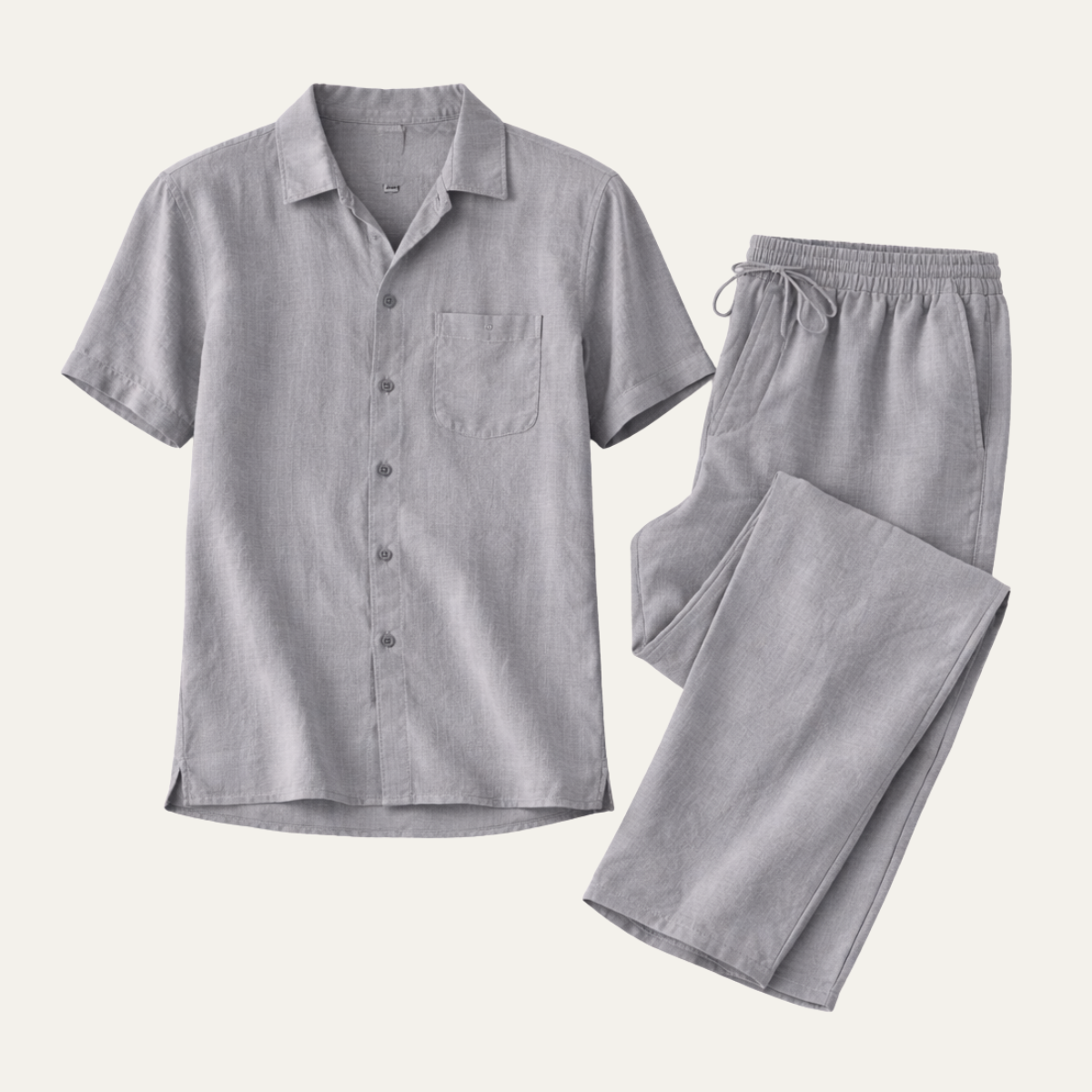 The Brookcrest Ridge Men’s Linen Casual Summer Set – Shirt &amp; Pants