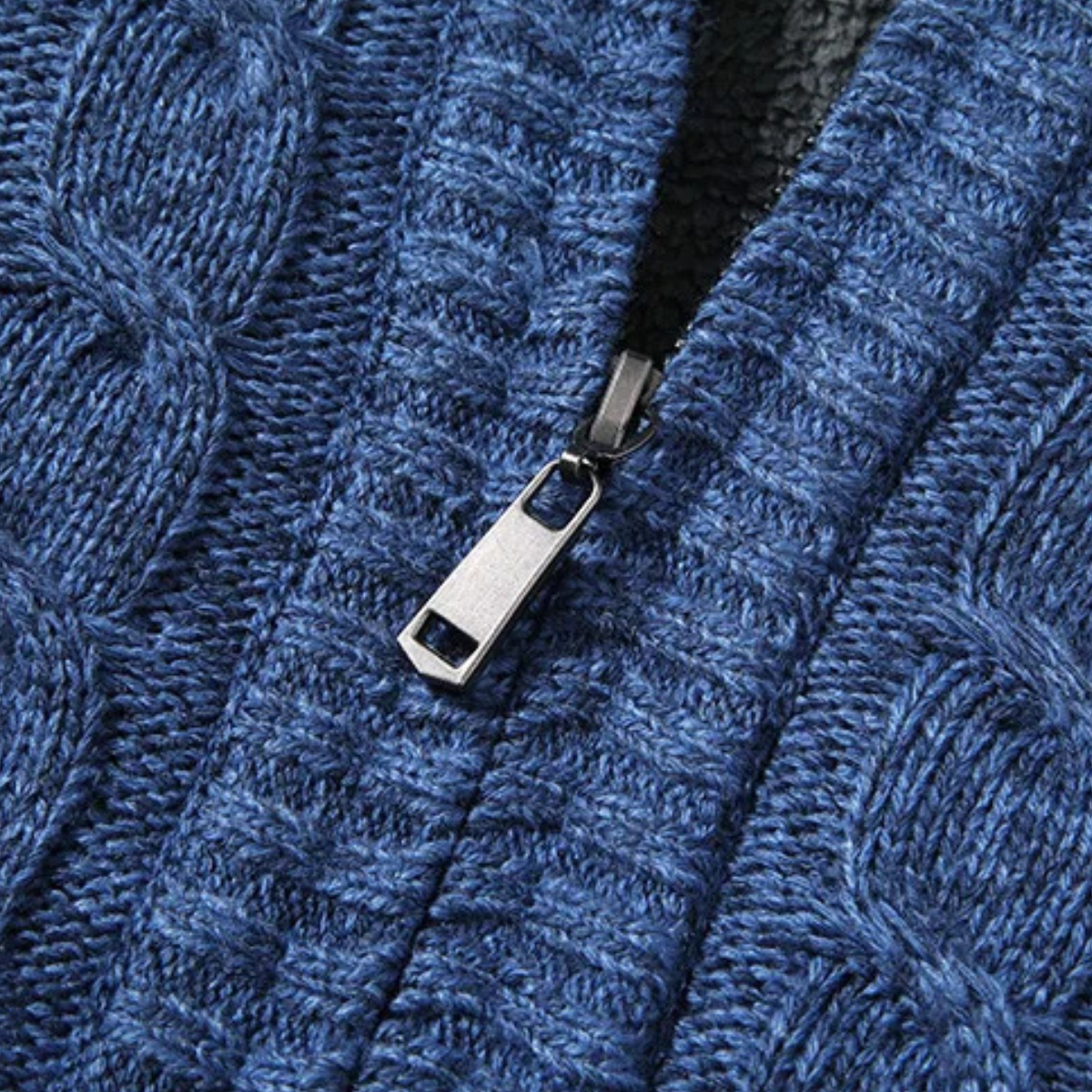 The Wentworth Men’s Thick Wool Fleece Cardigan – Warm Knit Cashmere
