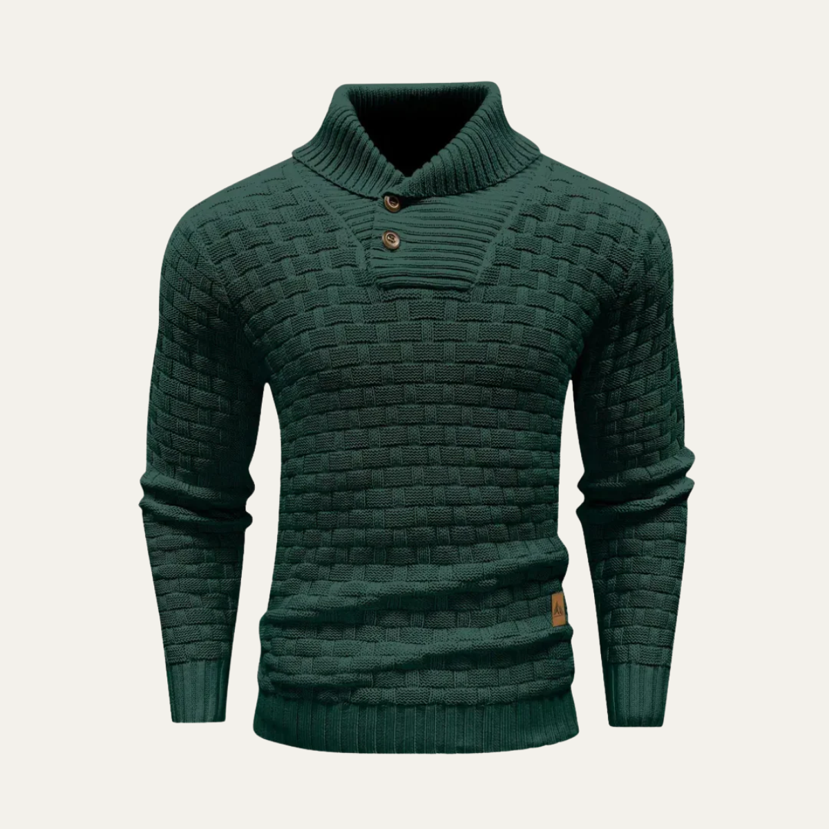 The Brighton Men’s Chunky Knit Sweater with Buttons