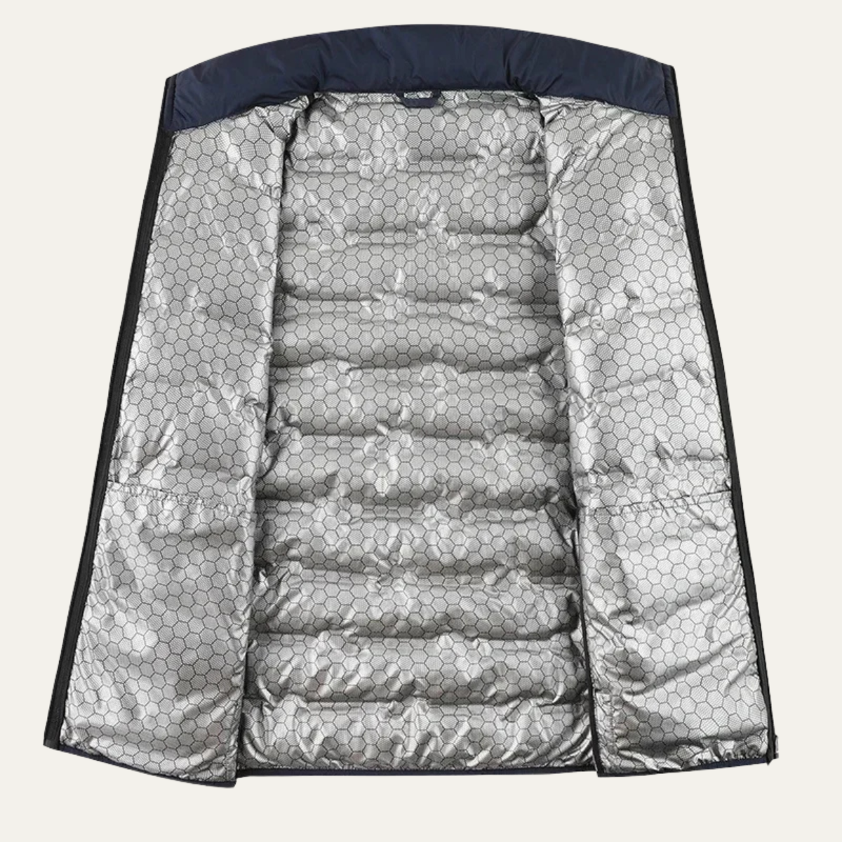 The Fairfax Men’s Heated Down Jacket – Winter Ski Jacket with Thermal Lining – Gray