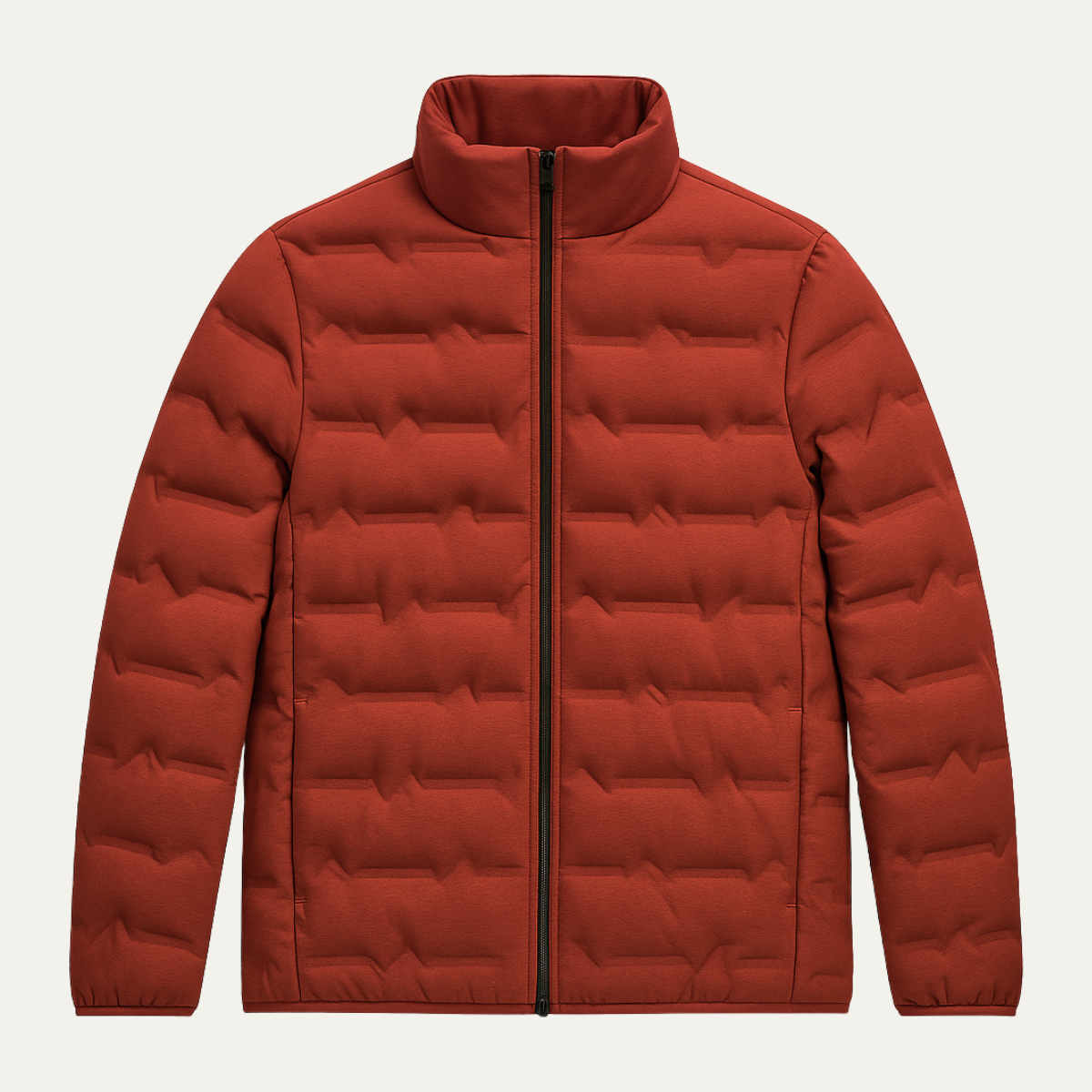 The Marlowe Men’s Heated Down Jacket – Winter Ski Jacket with Thermal Lining – Burgundy