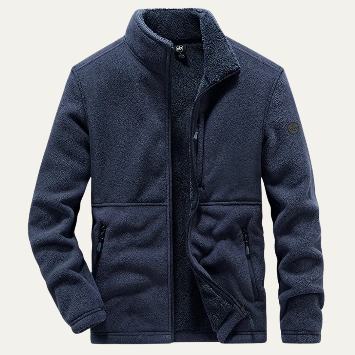 The Sutherland Men’s Fleece Winter Jacket – Warm Sherpa Zip Up Coat