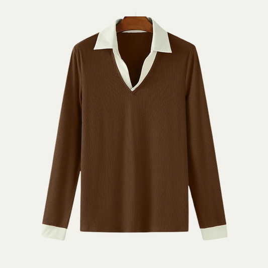 The Stromboli Men’s Slim Fit Casual Knit Patchwork Shirt