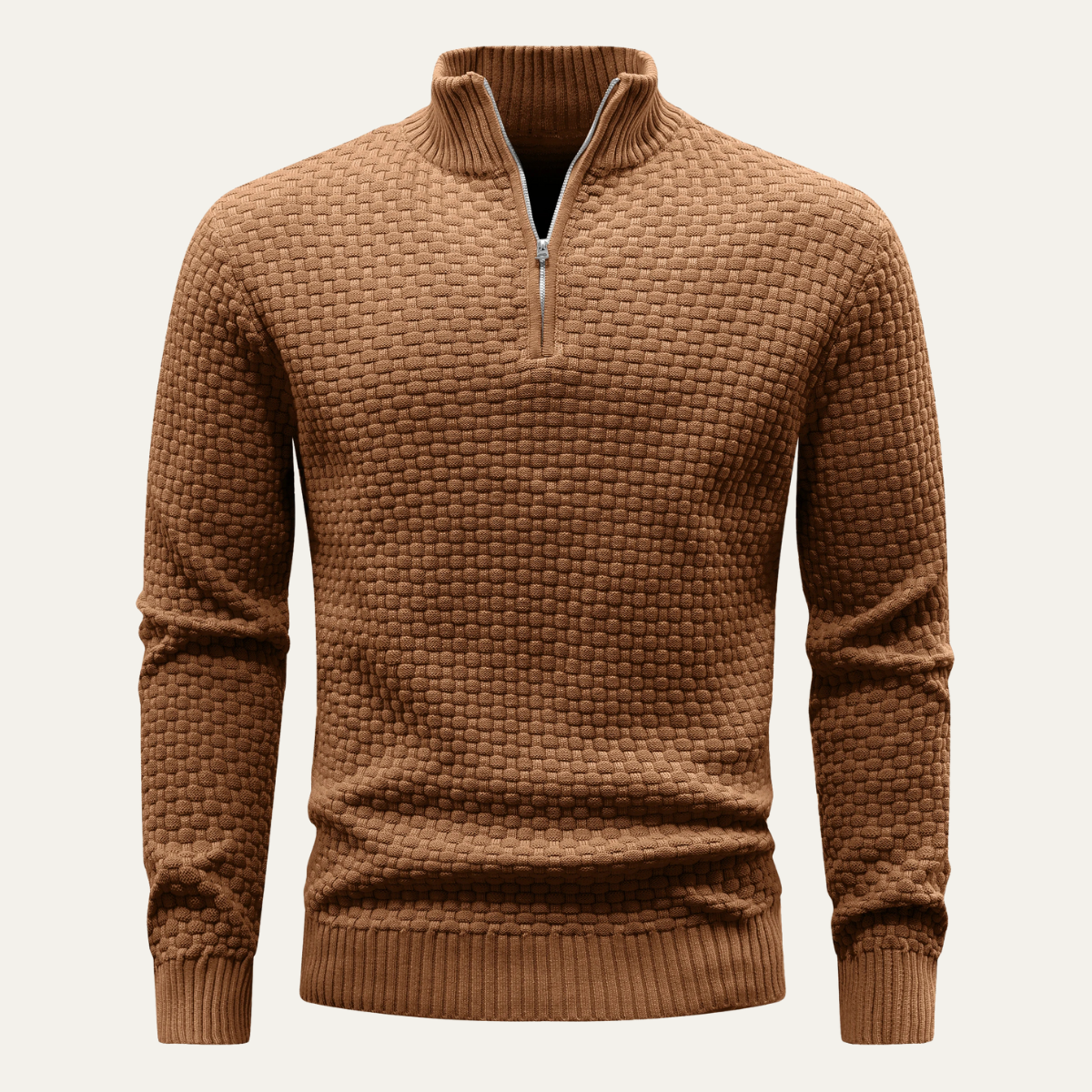 The Ibiza Trendy Luxury Winter Warm Half Zip Knitted Sweater