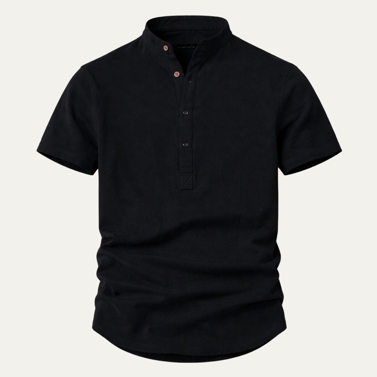 The Windermere Men’s Cotton Band Collar Breathable Shirt