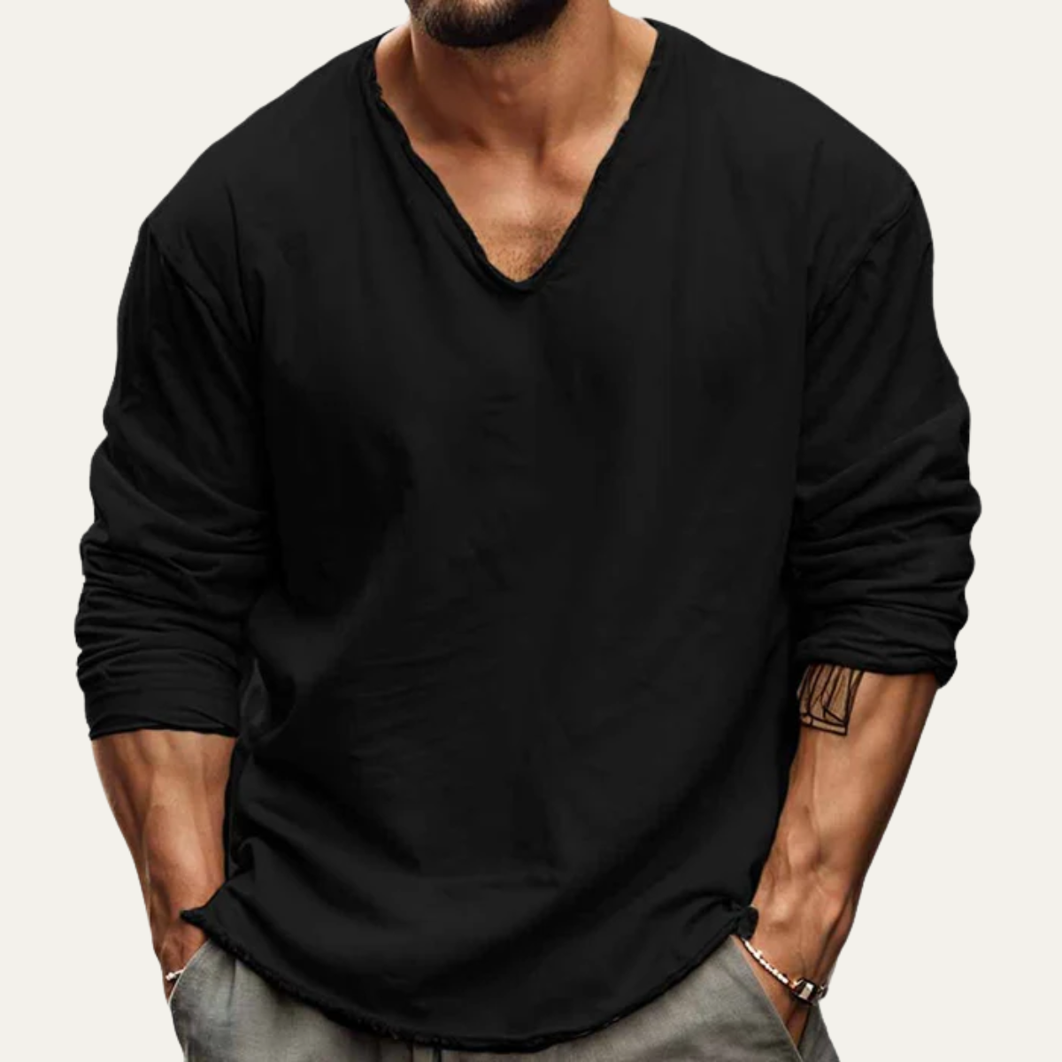 The Fairmont Men’s Lightweight Vintage V Neck Summer Tee