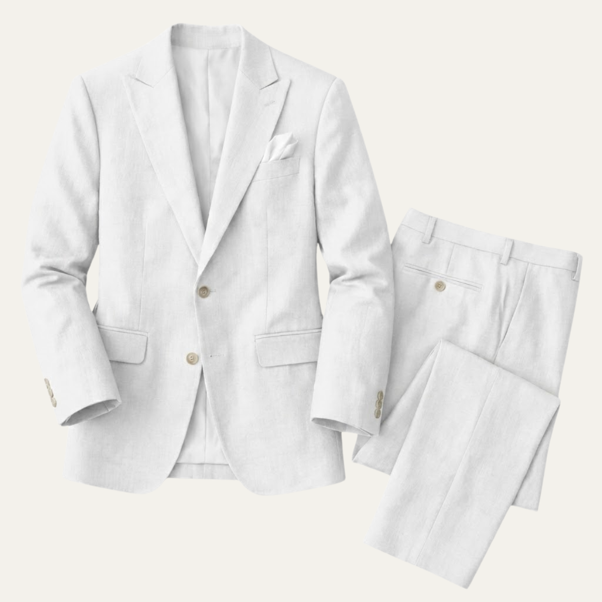 The Lucerne Men’s Classic Linen Suit Set – Blazer & Pants