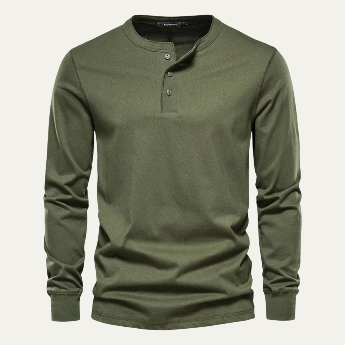 The Venice Men's Casual Button Neck Cotton Tee