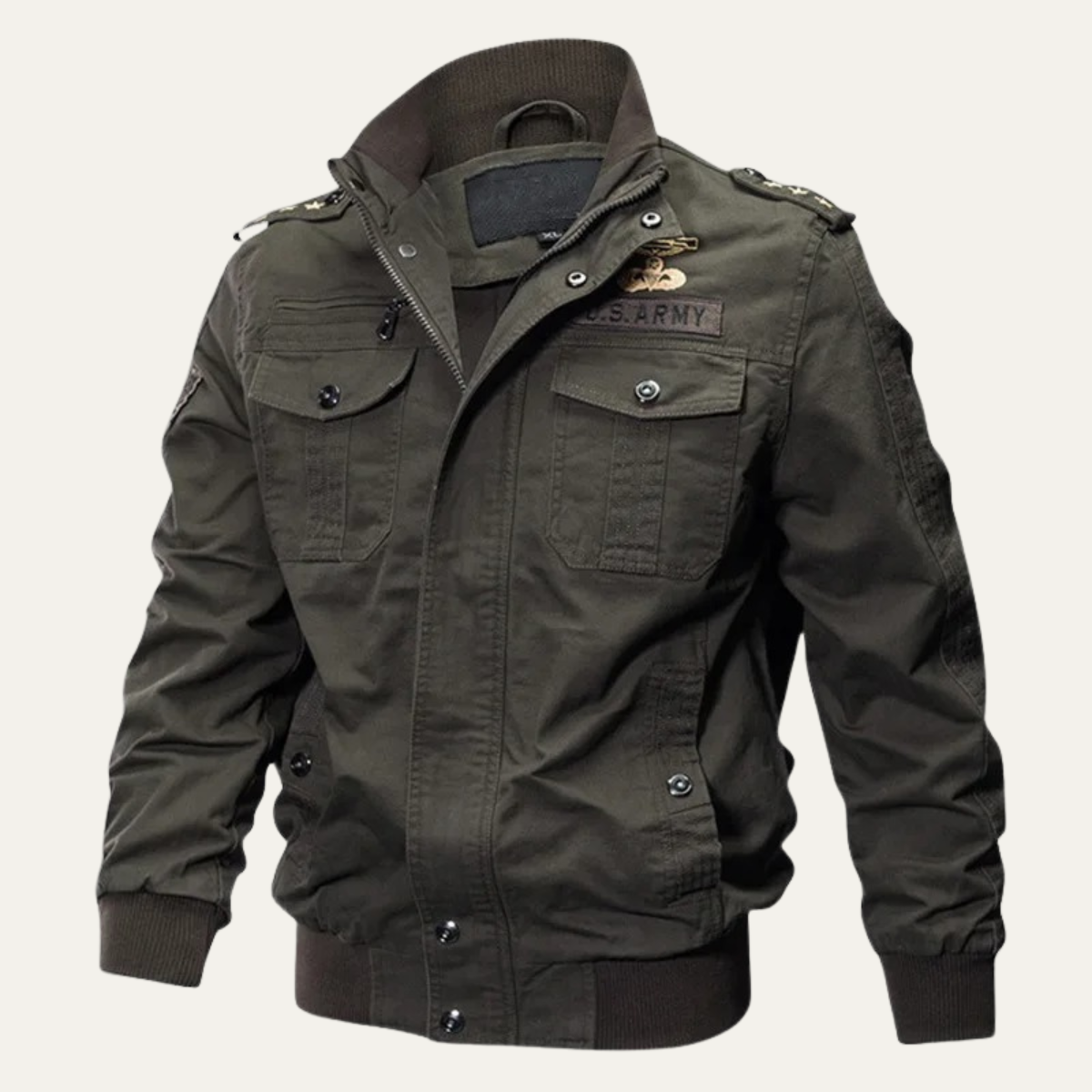 The Sydenham Men’s Windproof Multi-Pocket Military Bomber Jacket