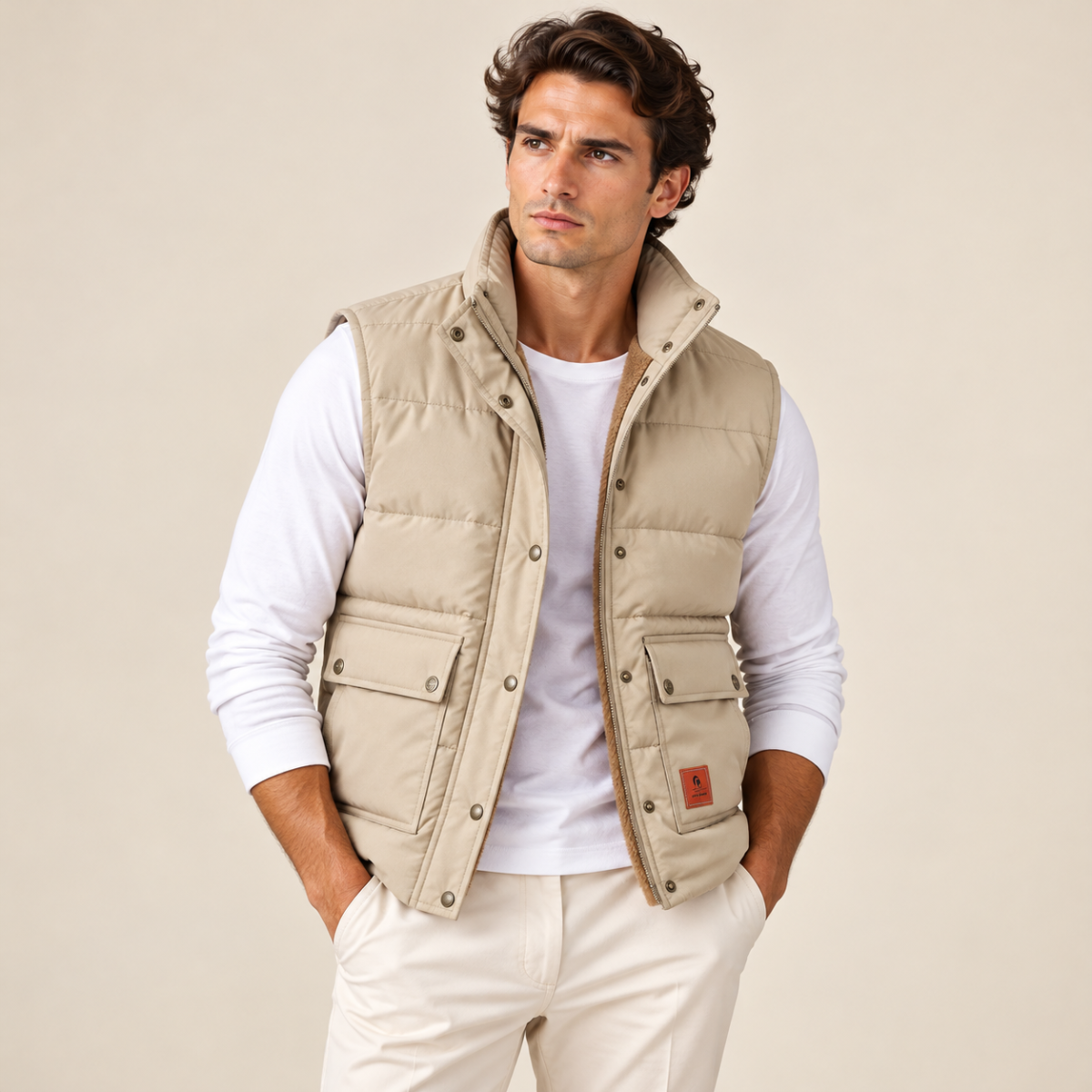 The Aspen Men's Warm Modern Fleece Lined Vest