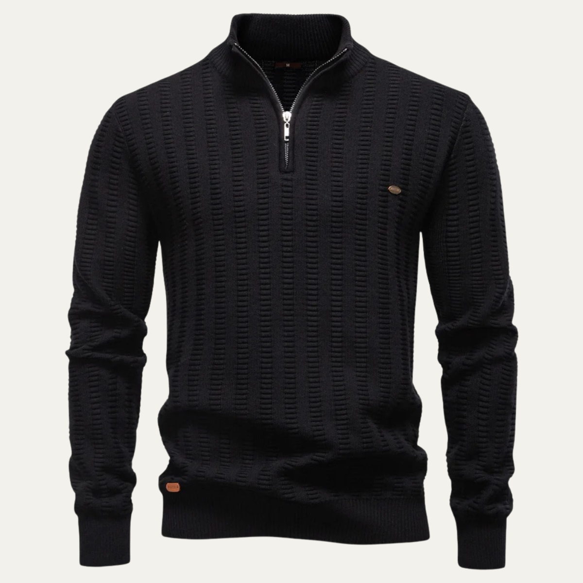 The Cotswold Men’s Half Zip Knit Winter Sweater