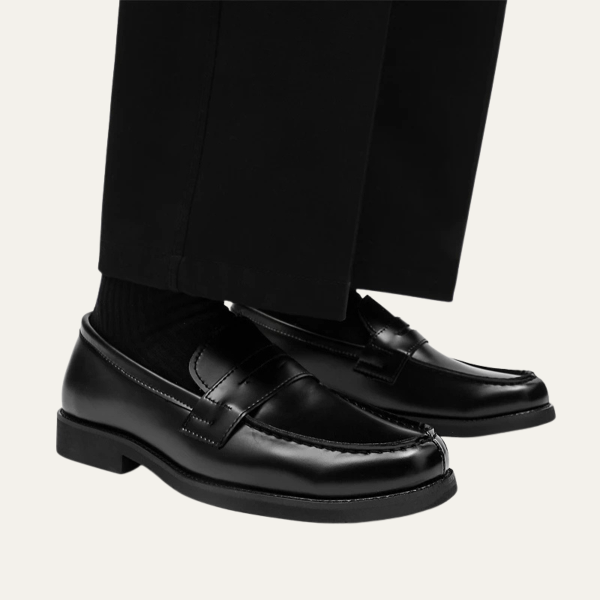 The Watercrest Hill Men’s Handmade Faux Leather Penny Loafers