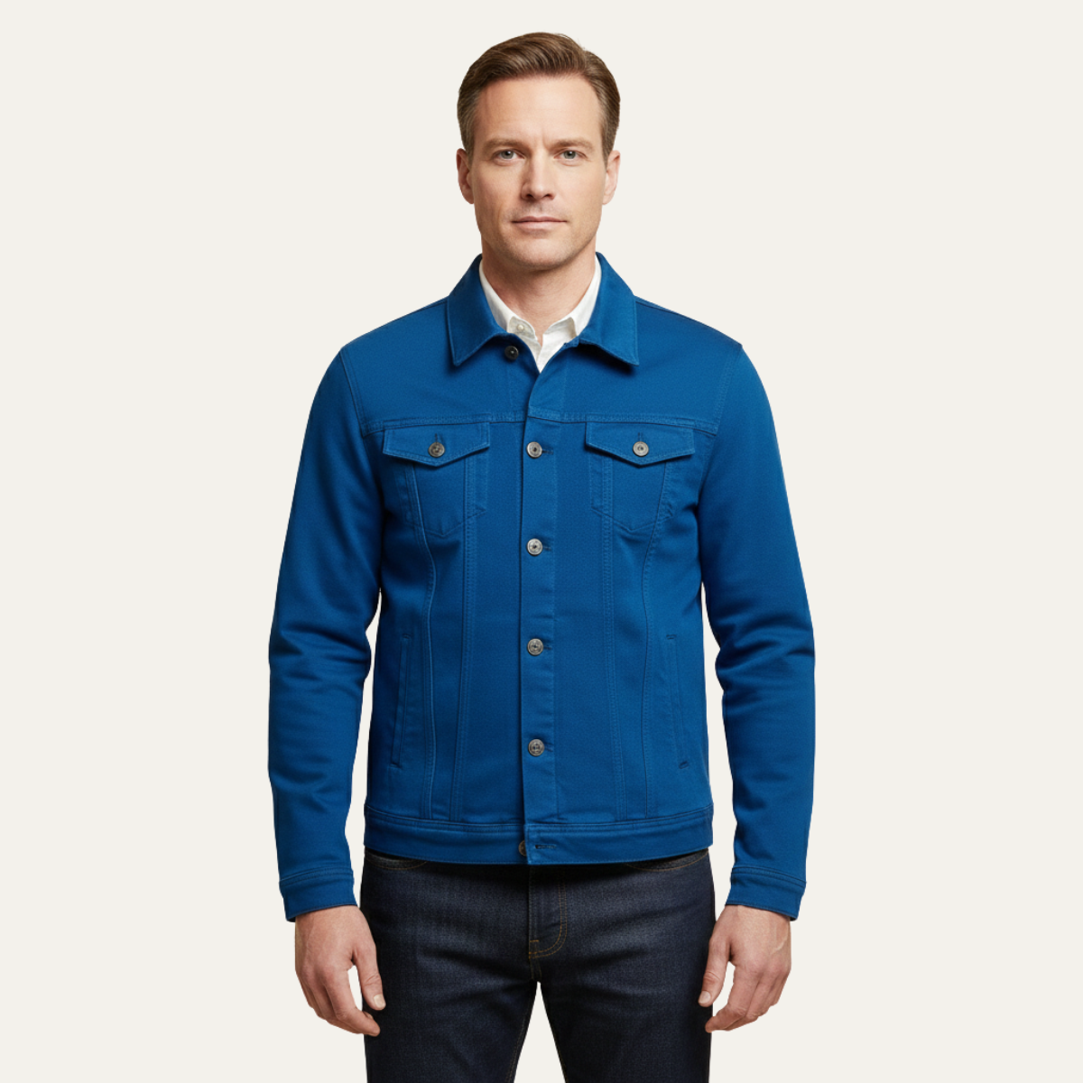 The Redstone Men’s Classic Slim Fit Vintage Denim Jacket