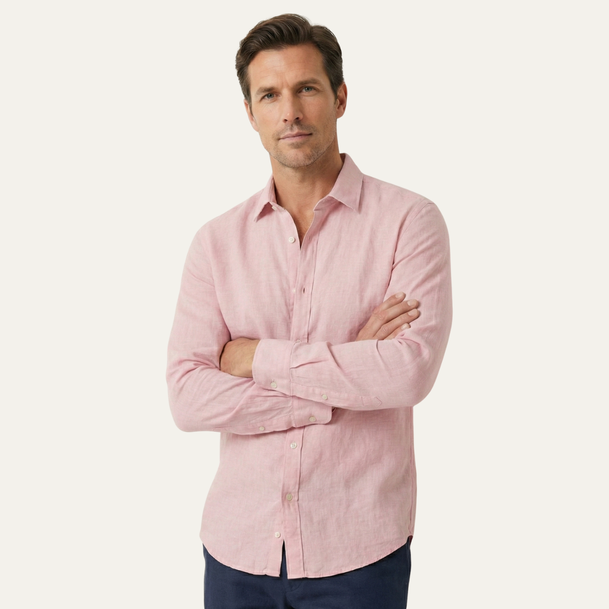 The Pinehill Men’s Lightweight Breathable Open Front Casual Shirt