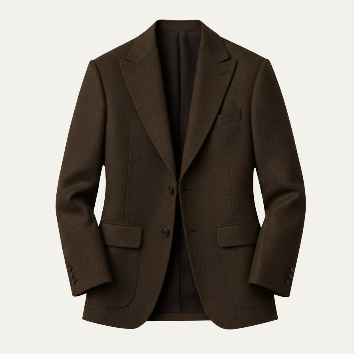The Venice Men’s Luxury Tailored Tweed Fishbone Blazer Jacket