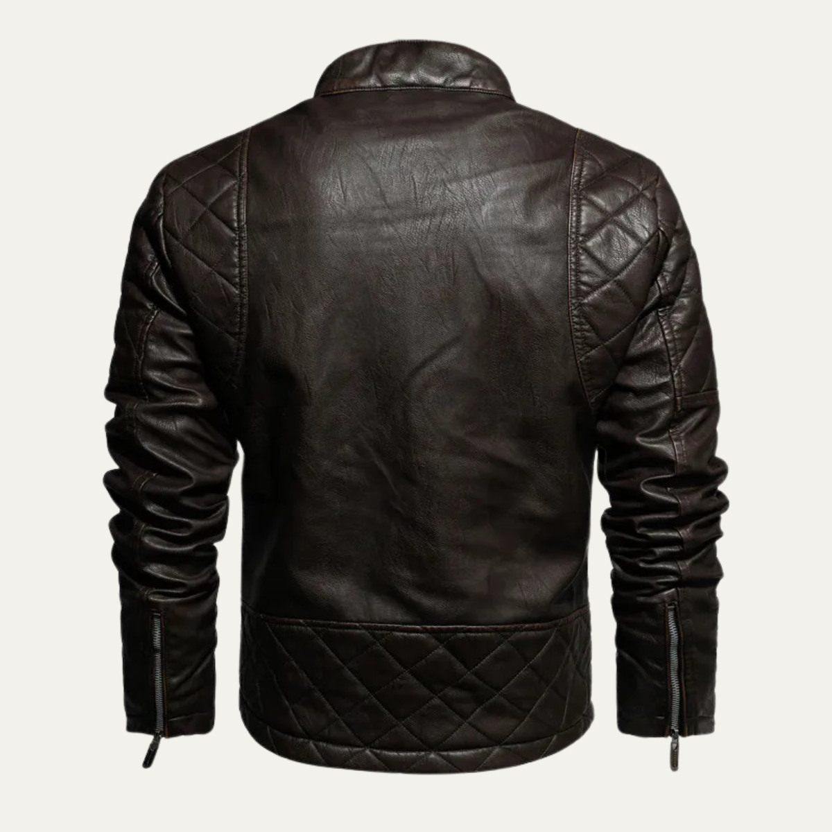 The Broadmoor Men’s Slim Fit Stylish Biker Leather Jacket