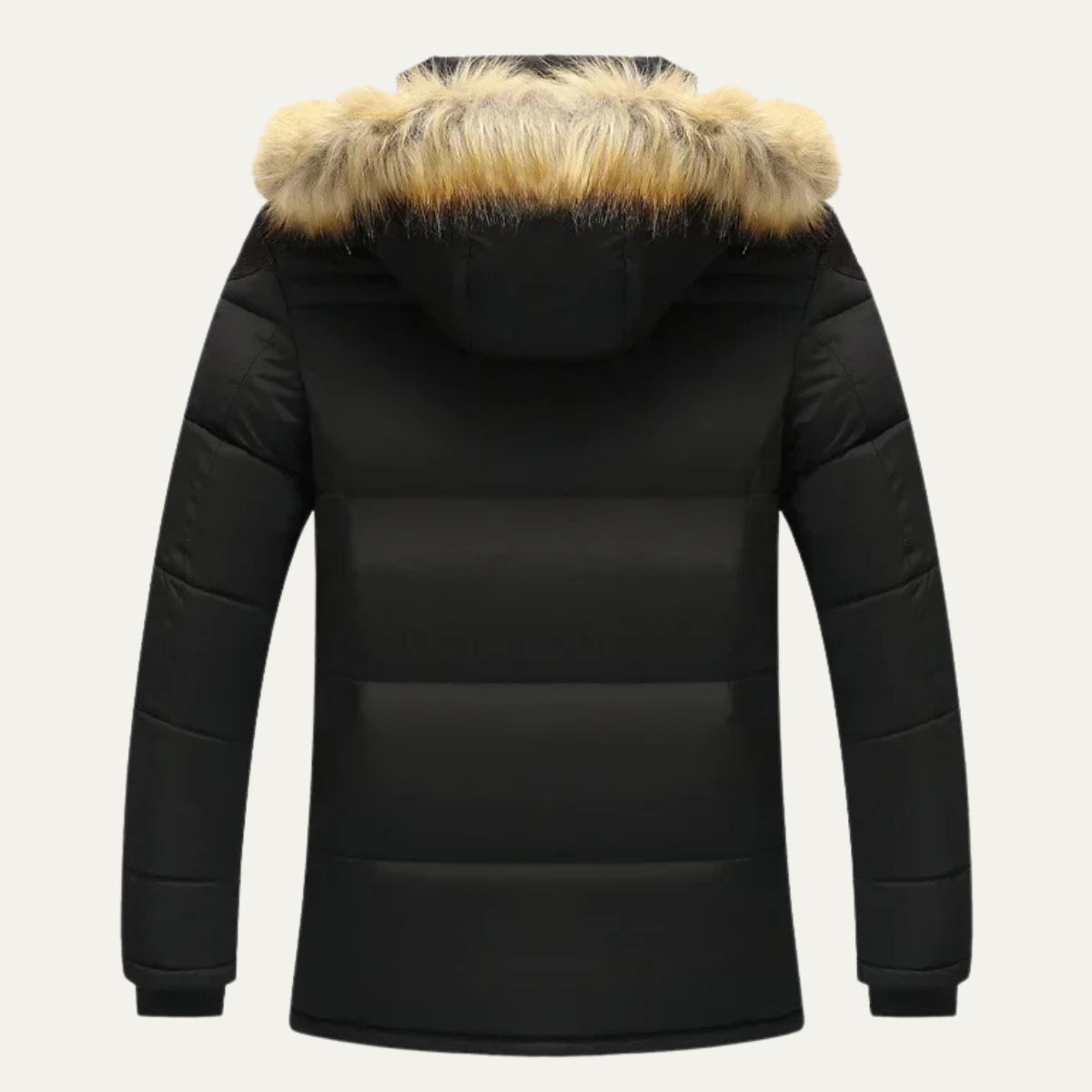 The Taormina Men's Elegant Hooded Fur Collar Parka Jacket
