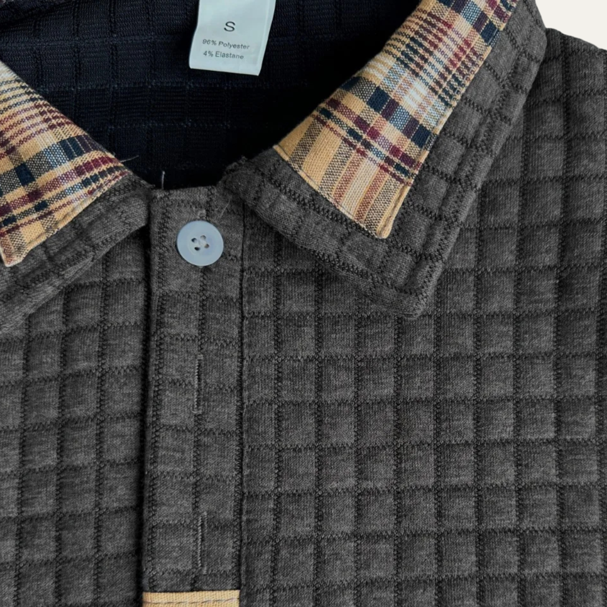 The Monopoli Men’s Casual Waffle Knit Polo Sweater