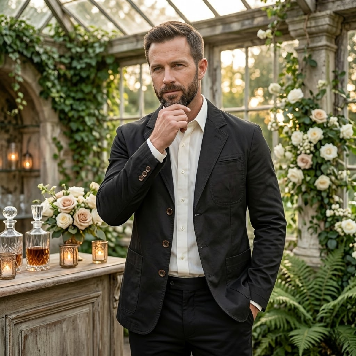 The Prestbury Men's Casual Lightweight Cotton Blazer - Wedding Guest