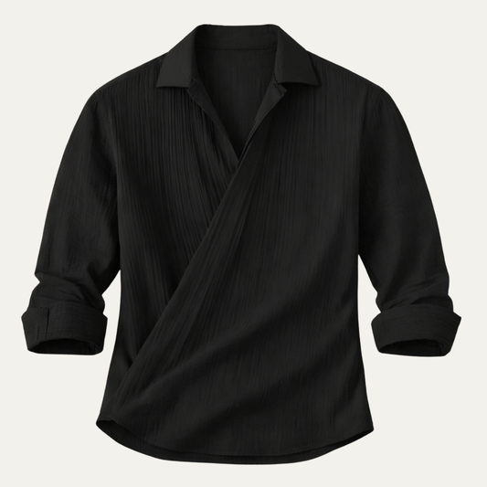 The Devonshire Men’s Slim Fit Business Dress Shirt – Black