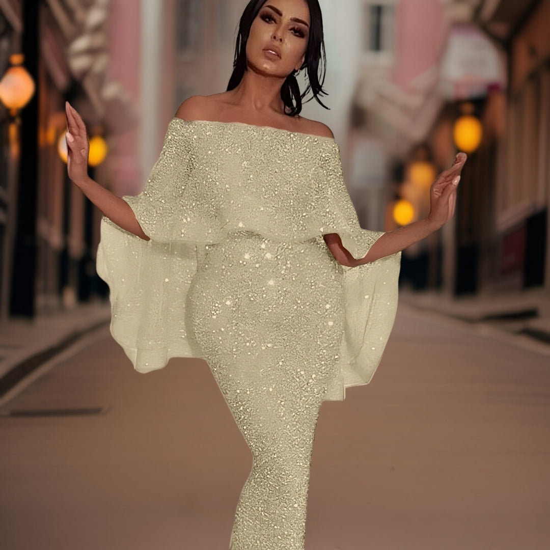 Women's Bare Shoulder Formal Gown