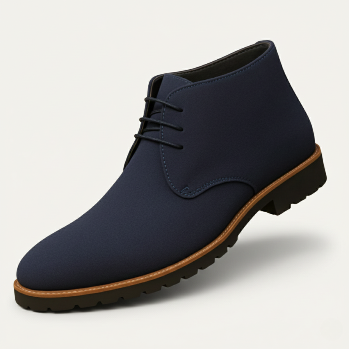The Remington Men’s Casual Suede Chukka Dress Boots with Rubber Sole