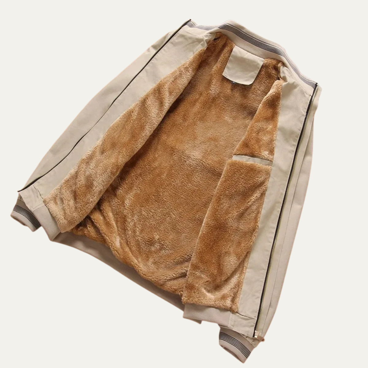 The Castellina Men’s Casual Warm Fleece Aviator Bomber Jacket