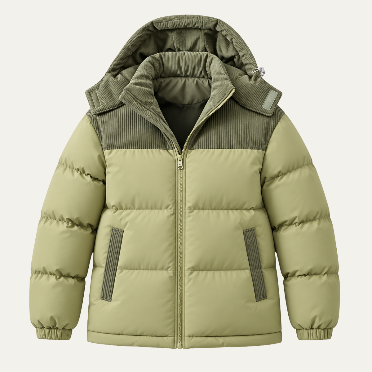 The Encinitas Men’s Contrast Panel Puffer Jacket