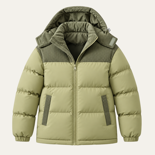 The Encinitas Men’s Contrast Panel Puffer Jacket