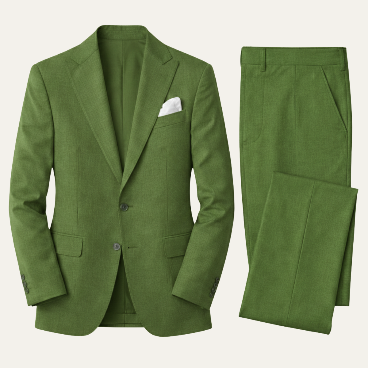 The Geneva Men’s Trendy Linen Suit Set – Blazer & Pants