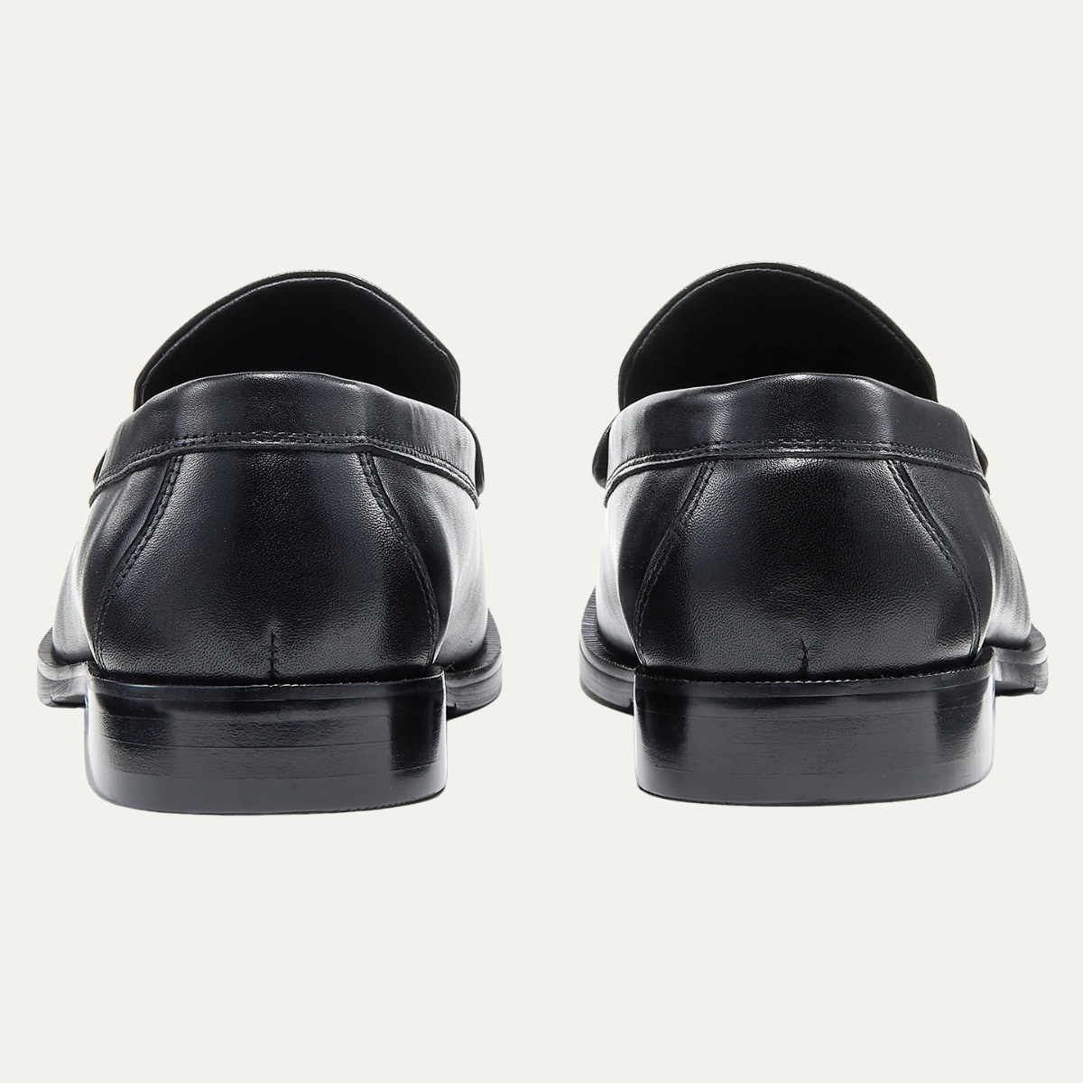 The Brookshire Lane Ridge Men’s Vintage Faux Leather Slip On Loafers — Black