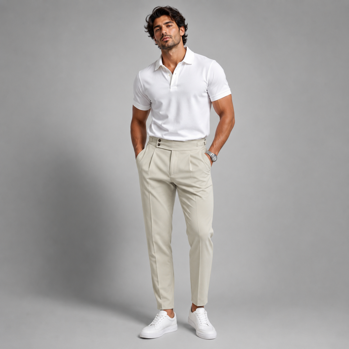The Sandy Bay Men’s Business Slim Fit Stretch Dress Pants