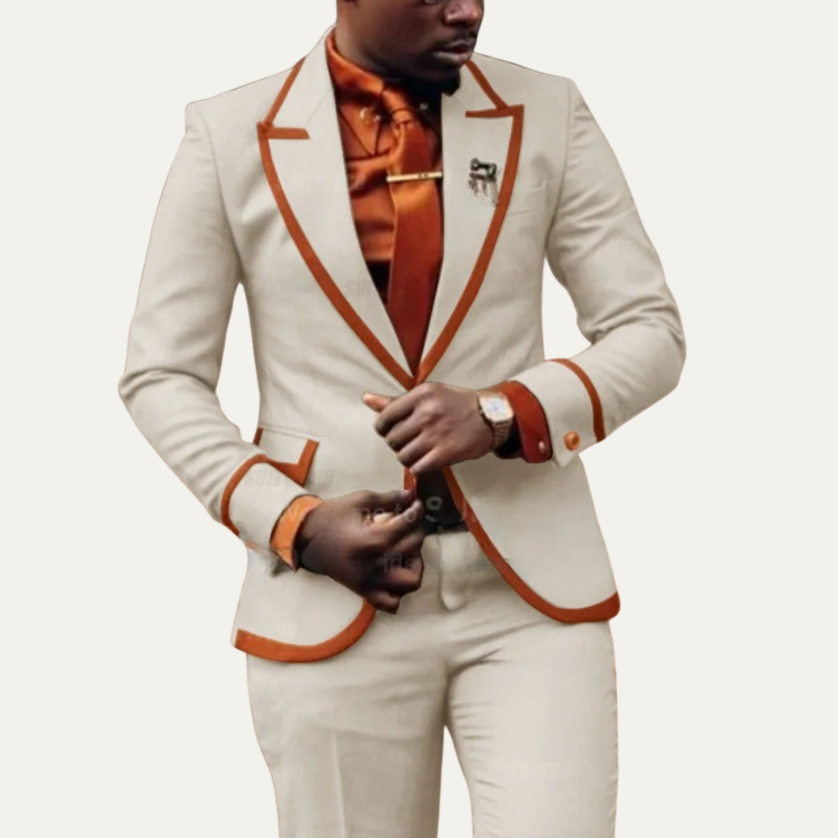 The Millstone Men’s Elegant Tailored Two Piece Tuxedo Suit