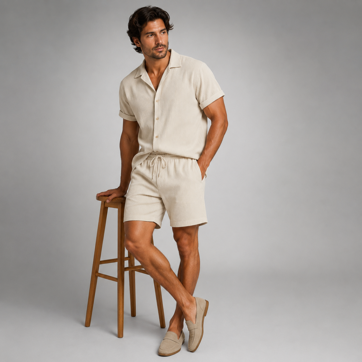 The Corsica Linen Set – Summer Shirt & Pants for Men