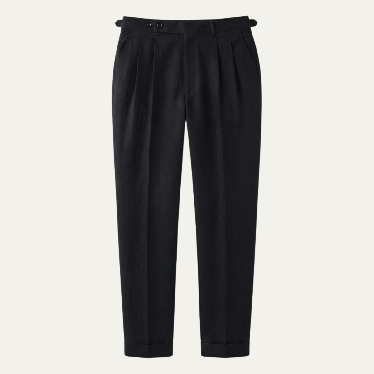 The Brianza Men’s Vintage High Waist Linen Dress Pants