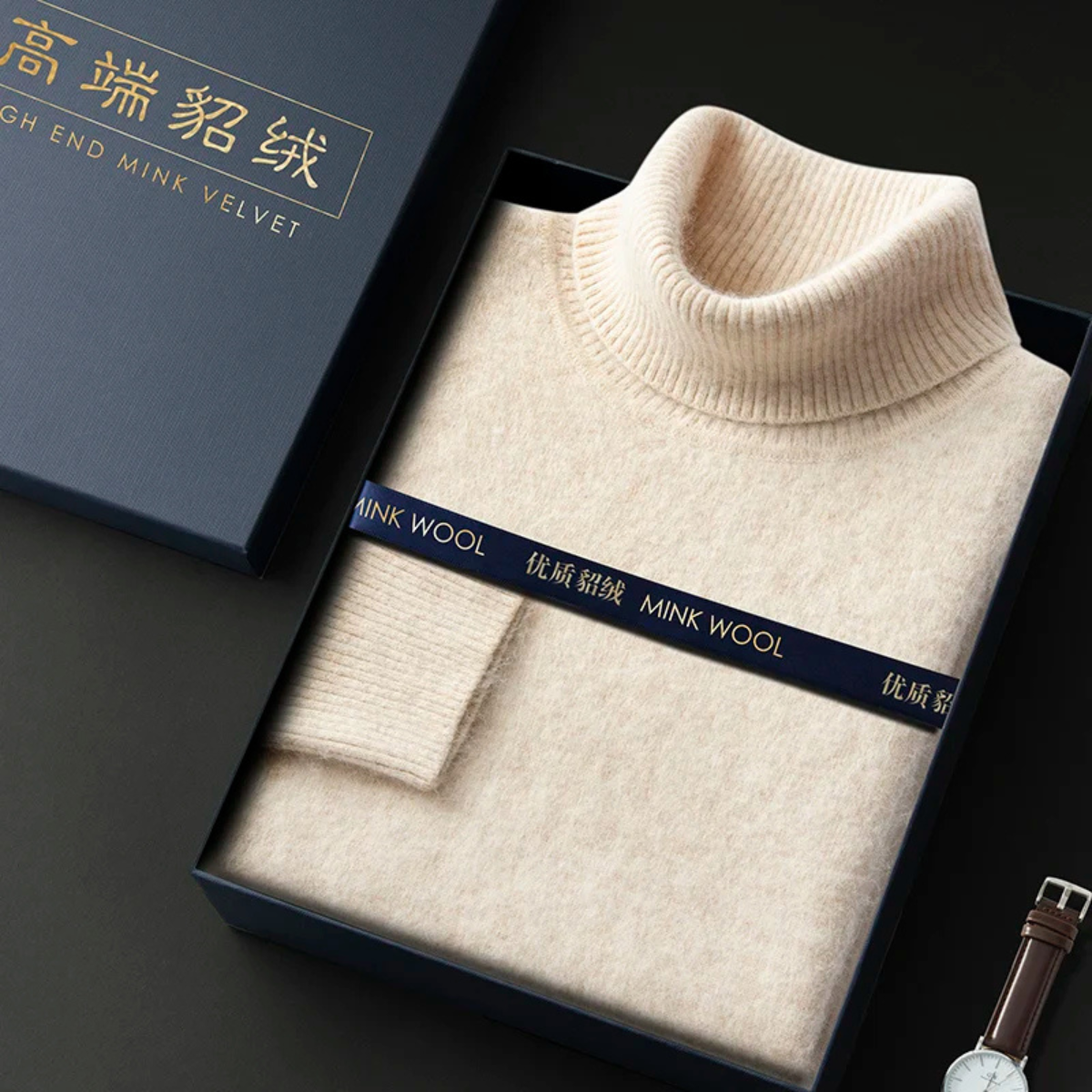 The Rosehaven Cashmere Sweater – Men's 100% Soft Luxury Wool Knit Sweater