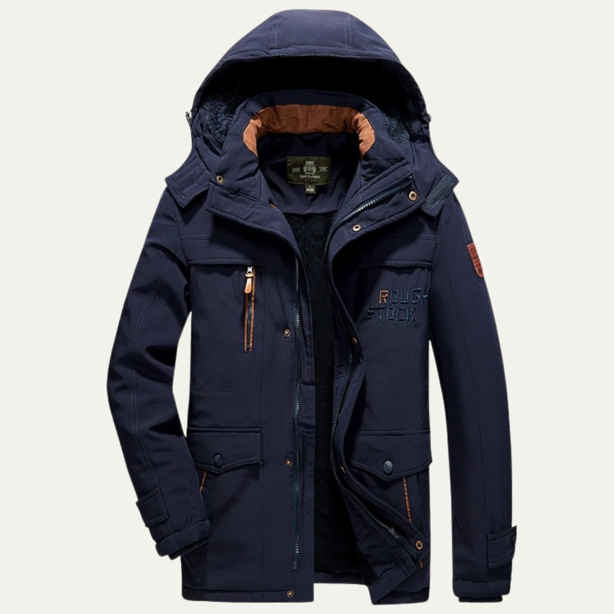 The Monferrato Men’s Warm Winter Parka Hooded Jacket