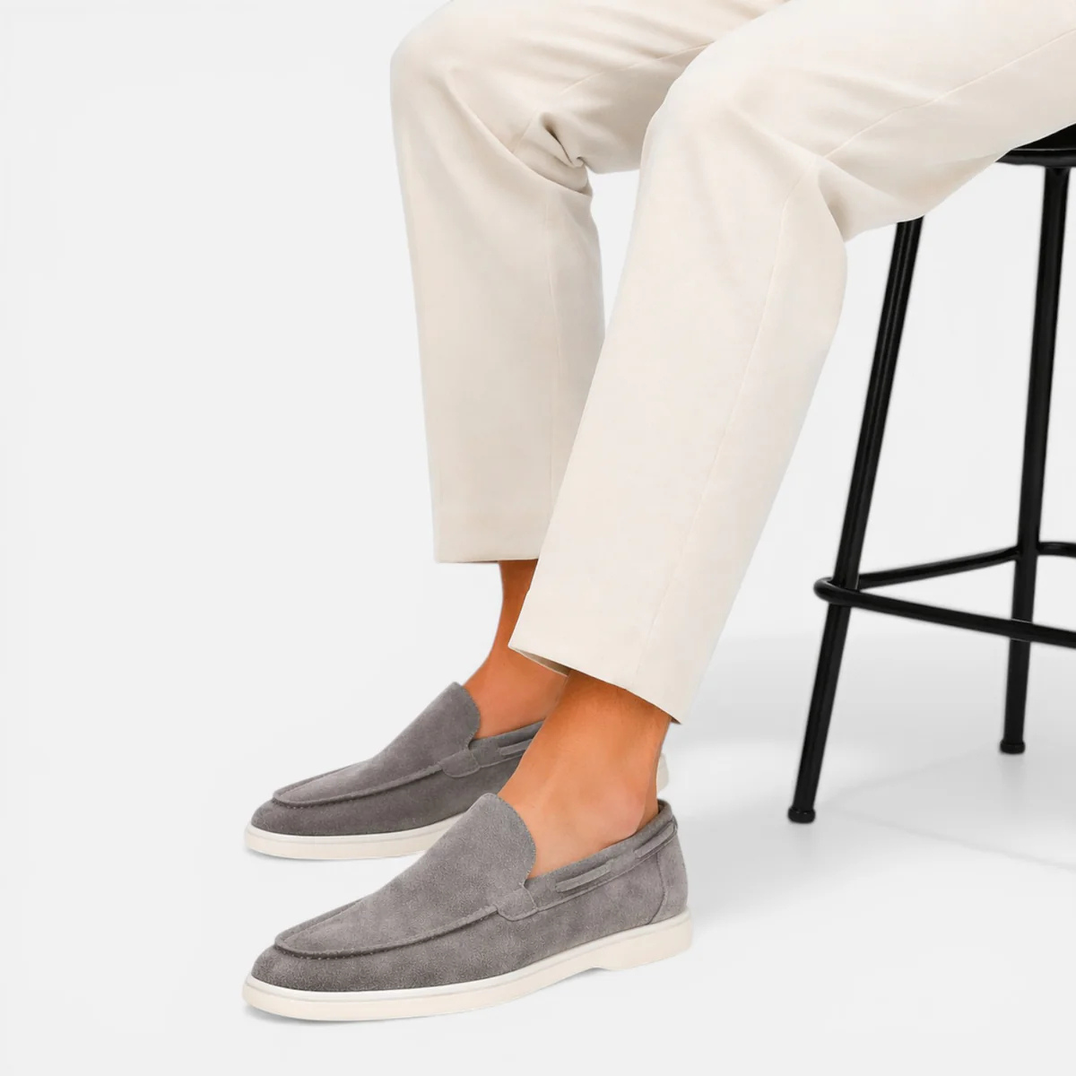 The Brookstone Men’s Suede Casual Loafers