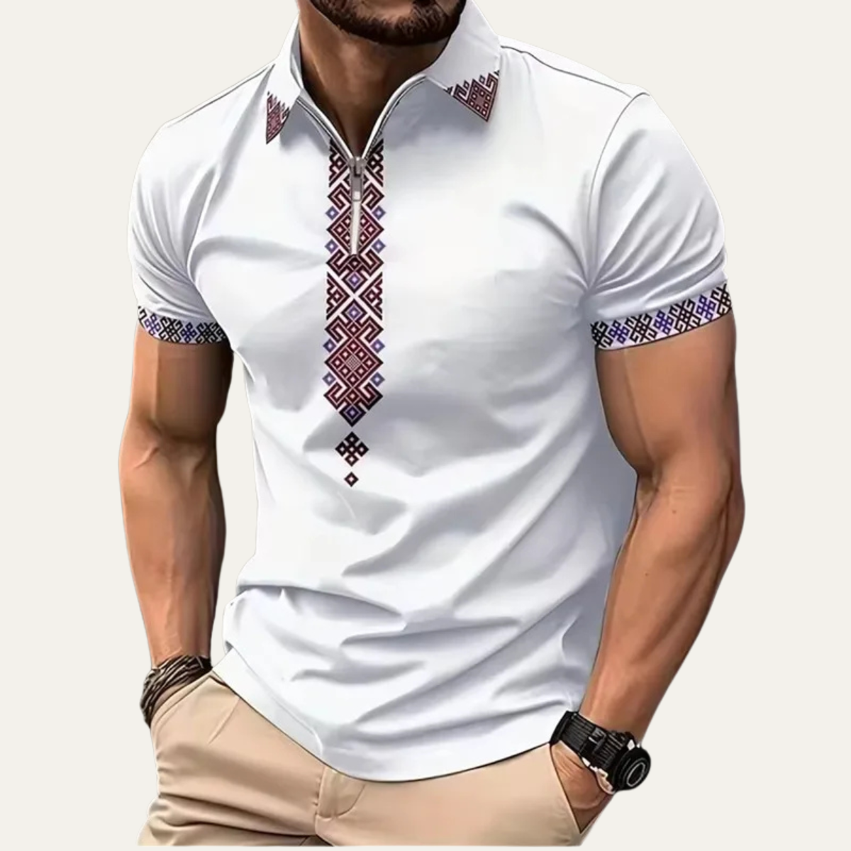 The Ravenswood Men’s Embroidered Classic Polo Shirt