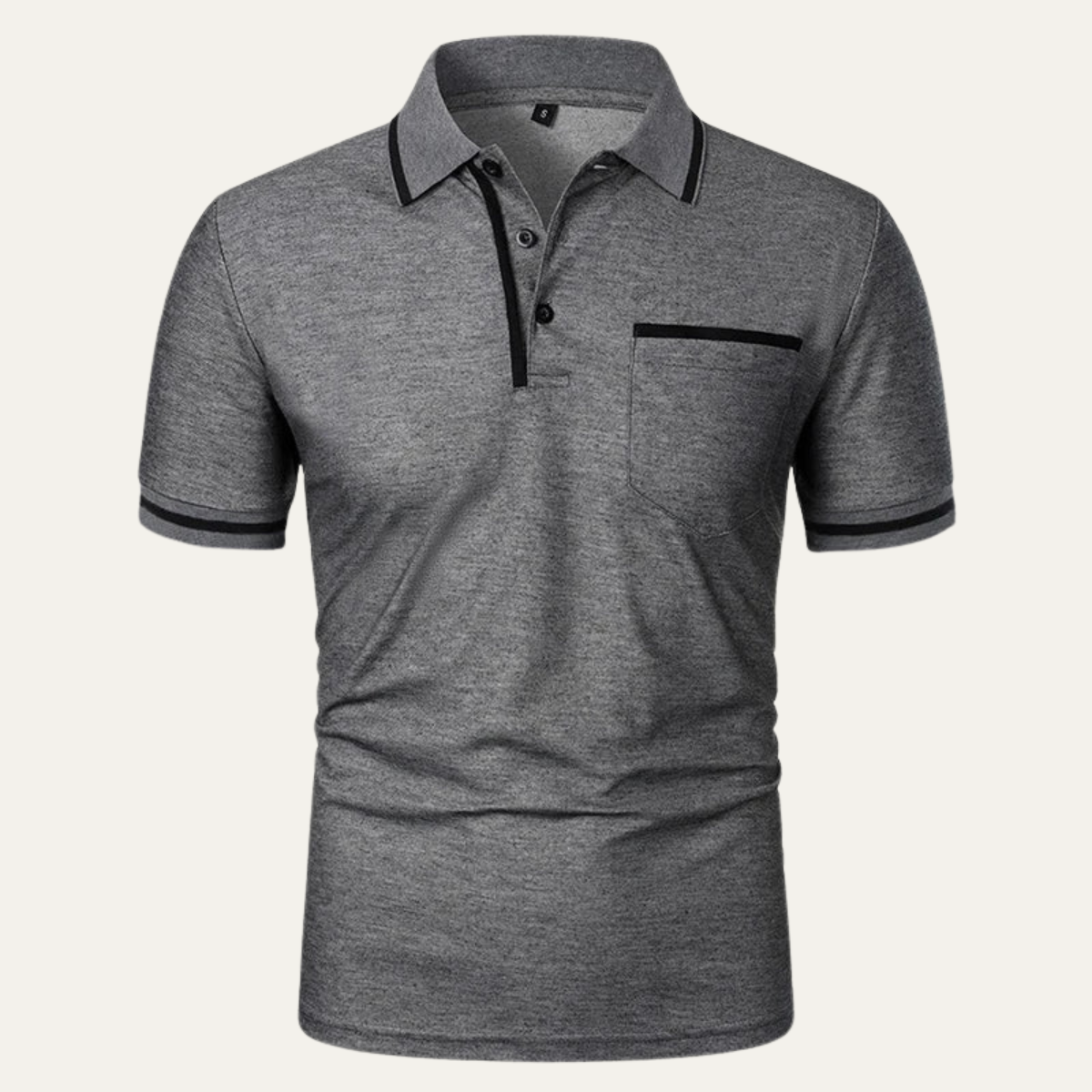 The Ridgefield Men’s Classic Cotton Polo Shirt with Contrast Trim