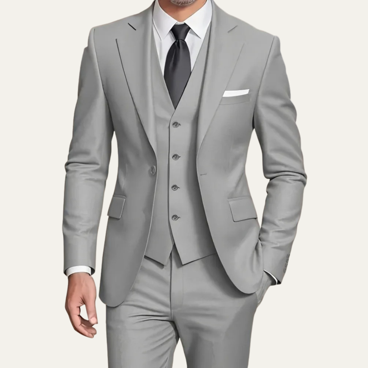 The Northwood Men’s Premium Three Piece Formal Business Suit