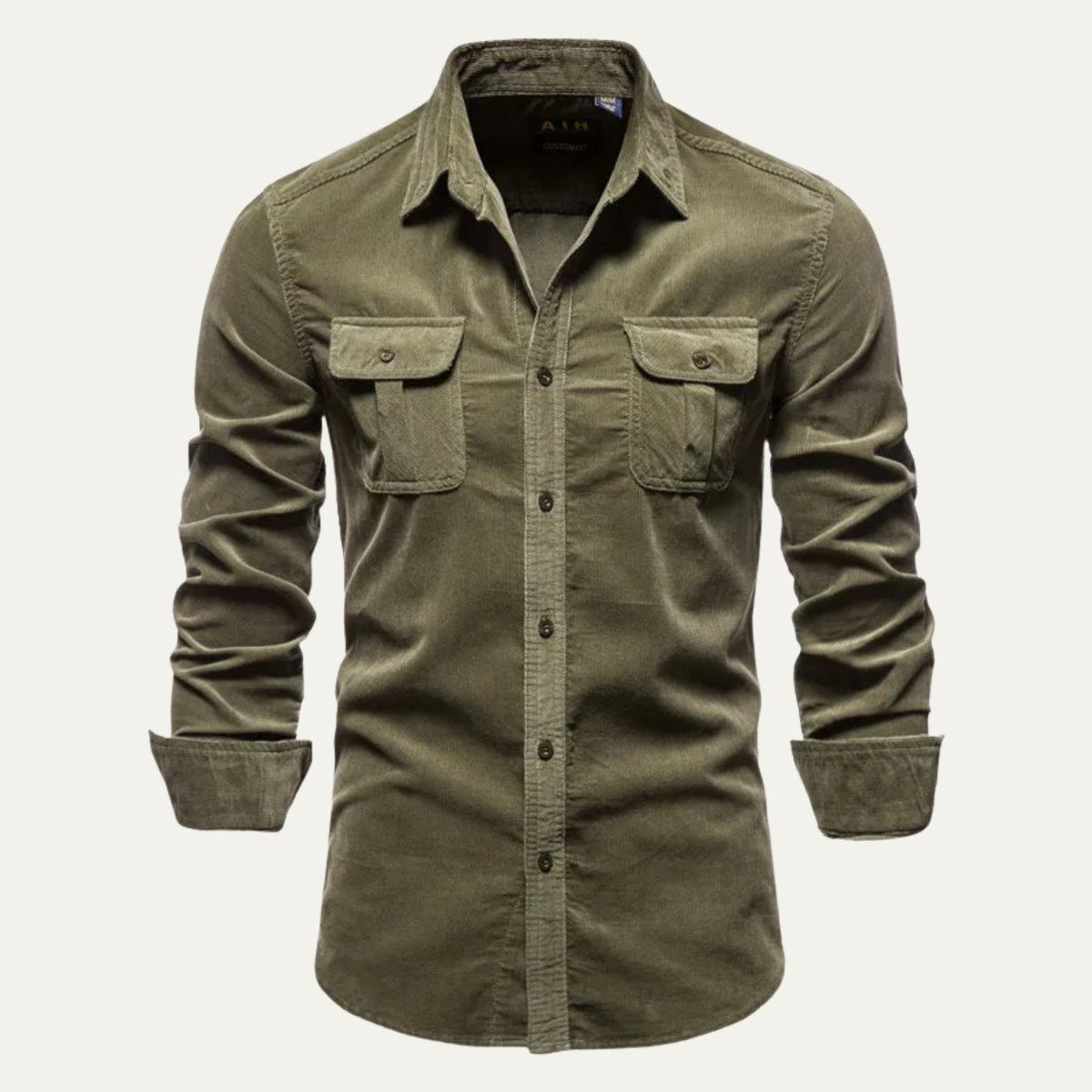 The Lecce Men’s Casual Button Up Corduroy Shirt