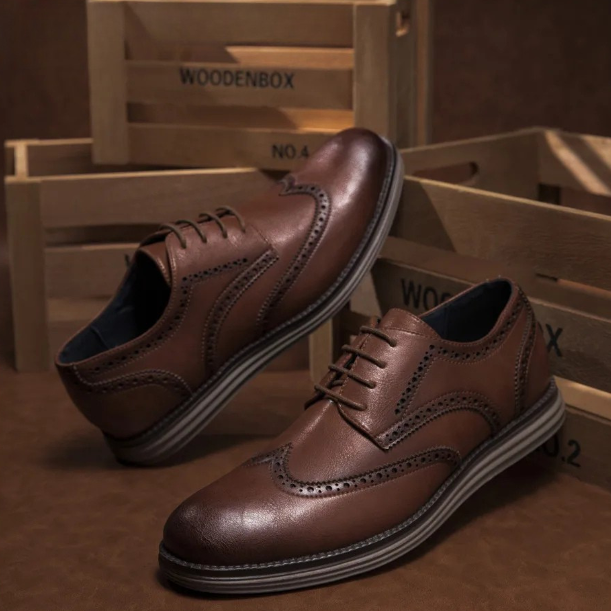 The Glenbrook Ridge Men’s Smart Business Casual Work Lace Up Shoes