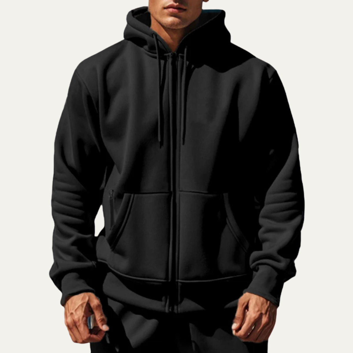 The Lerici Men’s Warm Casual Warm Zip Hoodie Jacket